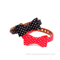 Fashionable Adjustable Dot Printing Bow Tie Dog Collar